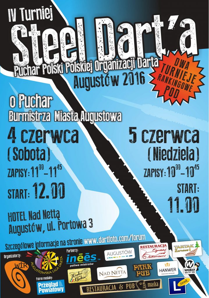 IV Turniej Steel Dart’a Augustów 2015 